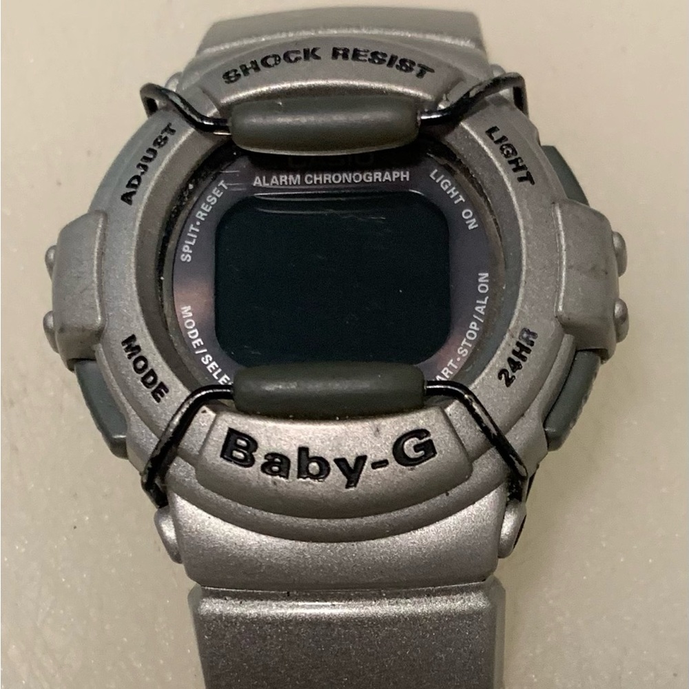 Casio Shock-Resist Digital Watch in Gray Baby-G 1990
